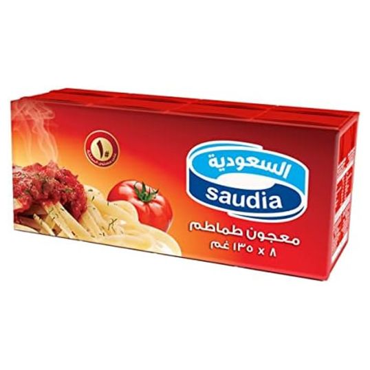 SAUDIA TOMATO PASTE 8X135 GMS