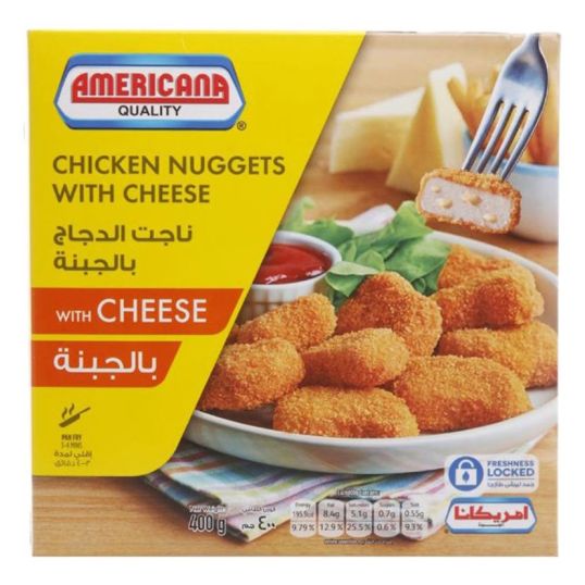 AMERICANA CHICKEN NUGGETS WITH CHEESE 400 GMS