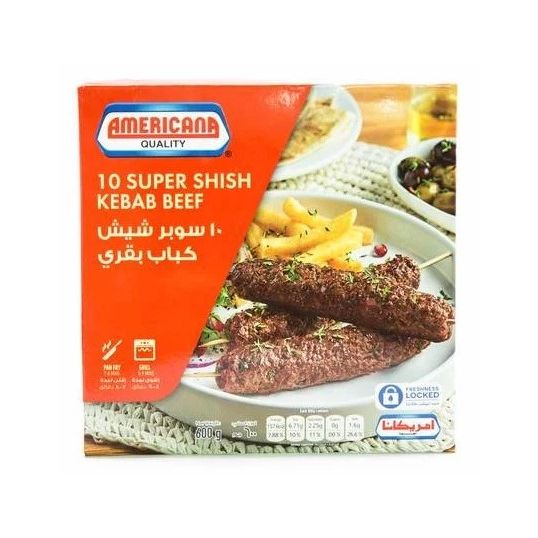 AMERICANA SUPER BEEF SHISH KEBAB 600 GMS