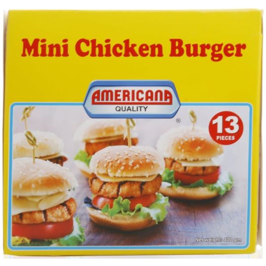 AMERICANA MINI CHICKEN BURGER 400 GMS