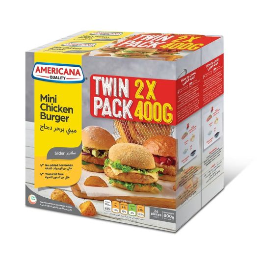 AMERICANA FP MINI CHICKEN BURGER 2X400 GMS @SP.PRICE