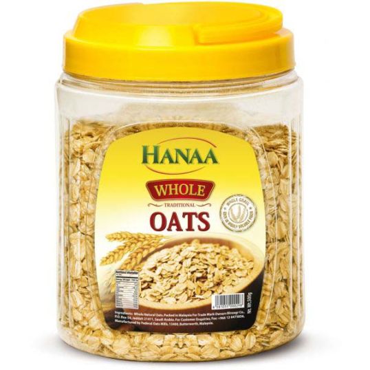 HANAA WHOLE OATS JAR 500 GMS