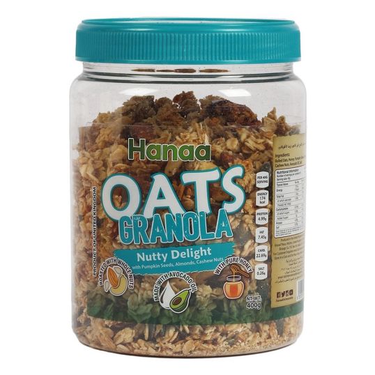 HANAA OATS GRANOLA NUTTY DELIGHT 400 GMS