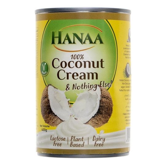 HANAA 100% COCONUT CREAM 400 GMS