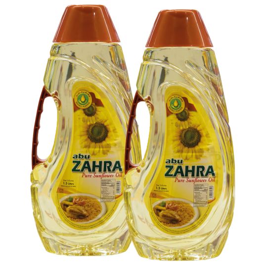 ABU ZAHRA PURE SUNFLOWER OIL 2X1.5 LTR