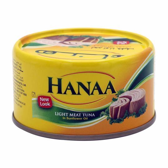 HANA LIGHT MEAT TUNA IN SUNFLOWER OIL 185 GMS