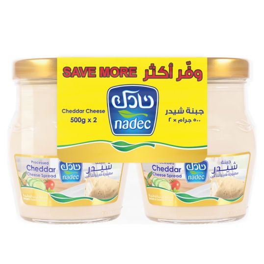 NADEC SPREAD CHEDDAR CHEESE 2X500 GMS 