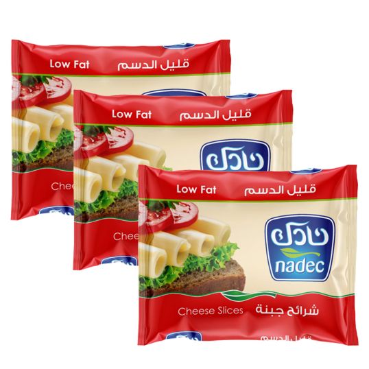 NADEC SLICE CHEESE LOW FAT 3X200 GMS