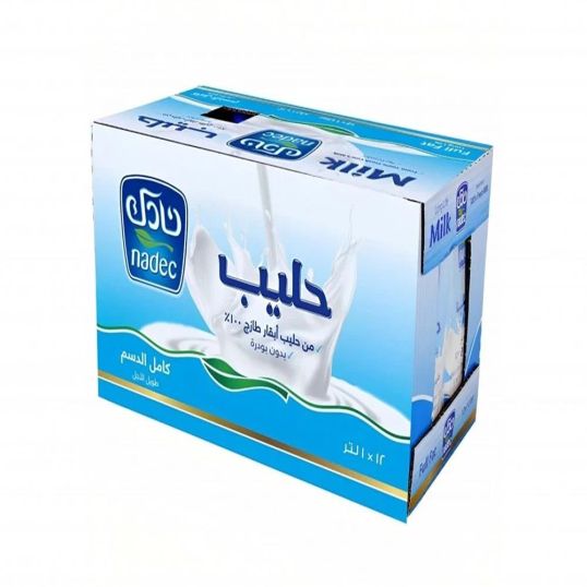 NADEC FULL FAT UHT MILK 12X1 LTR