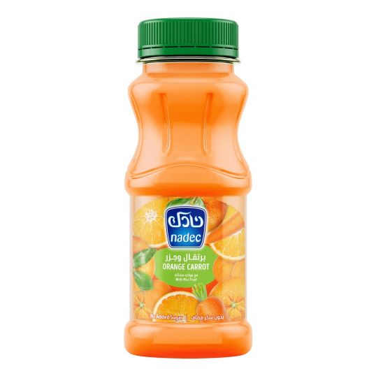 NADEC ORANGE CARROT JUICE NO ADD SUGAR 180 ML