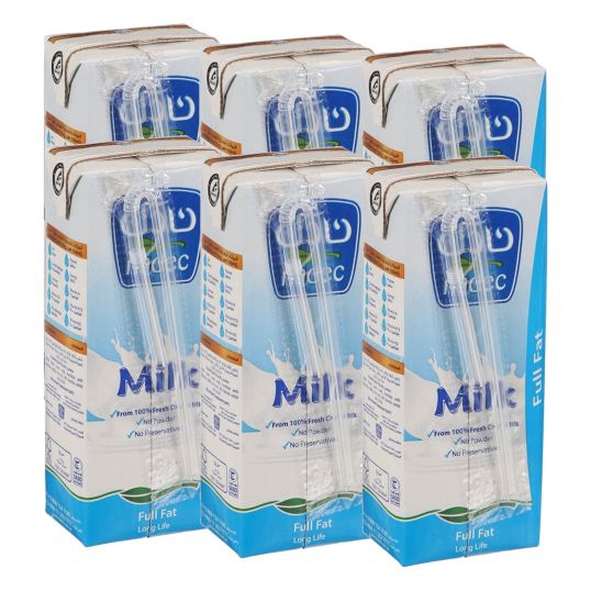 NADEC UHT LONG LIFE MILK FULL FAT 6X200 ML