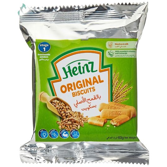 HEINZ BISCUITS ORIGINAL STAGE 2 60 GMS