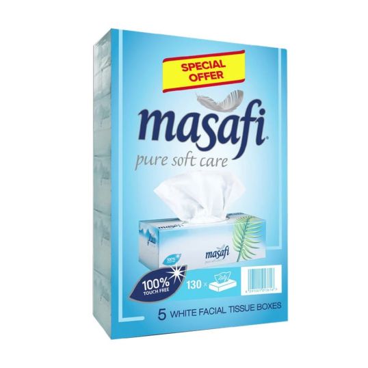 MASAFI 2 PLY WHITE TISSUE 5X130'S