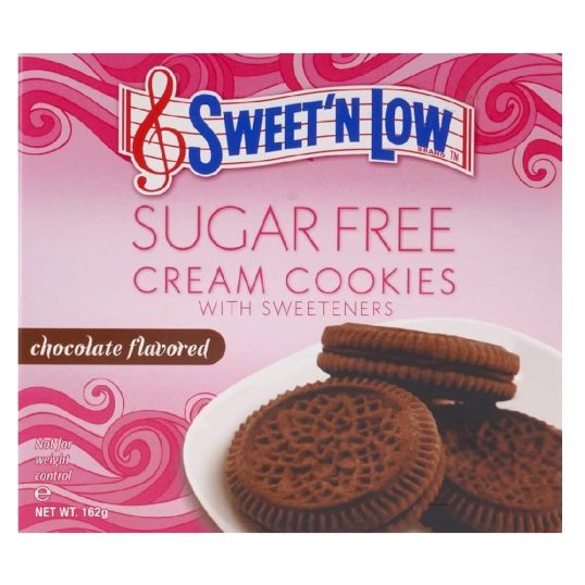 SWEET `N` LOW CHOCOLATE SUGARFREE CREAM COOKIES 162 GMS