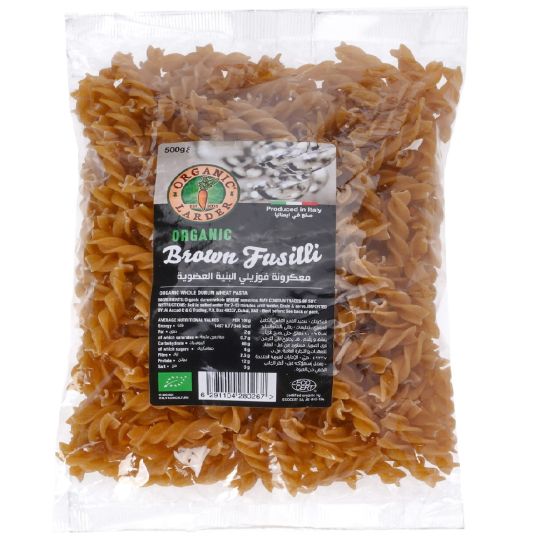 ORGANIC LARDER BROWN FUSILLI 500 GMS