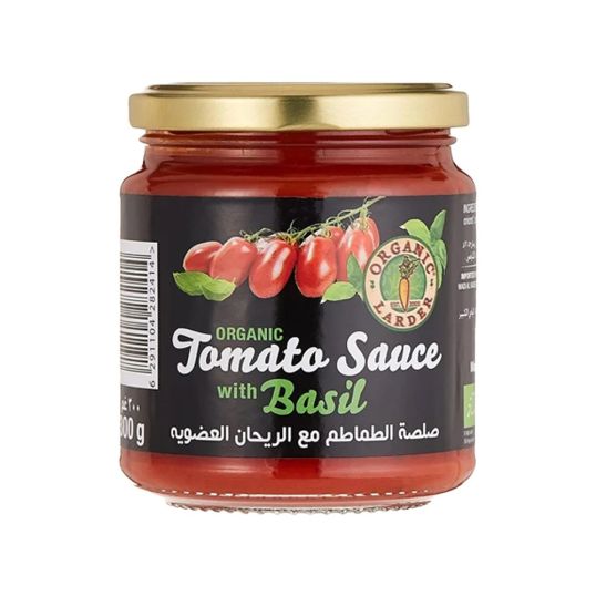 ORGANIC LARDER ORGANIC TOMATO SAUCE WITH BASIL 300 GMS