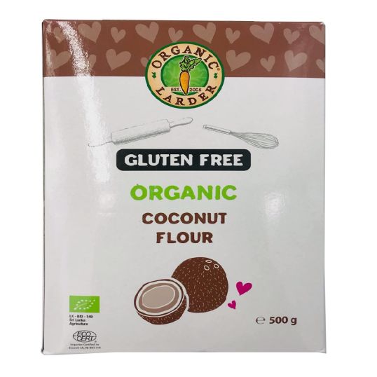 ORGANIC LARDER FLOUR COCONUT 500 GMS