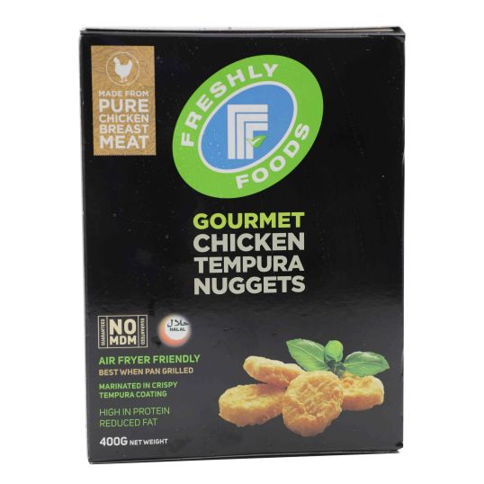 FRESHLY TEMPURA CHICKEN BREAST NUGGETS 400 GMS
