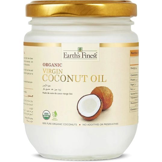 EARTH'S FINEST ORGANIC EXTRA VIRGIN COCONUT OIL 200 ML