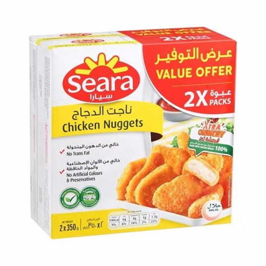 SEARA CHICKEN NUGGETS TWN PACK 350 GMS