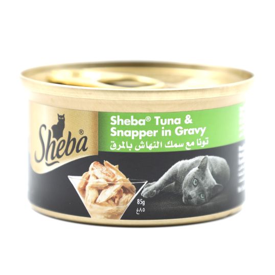 SHEBA TUNA & SNAPPER IN GRAVY 85 GMS