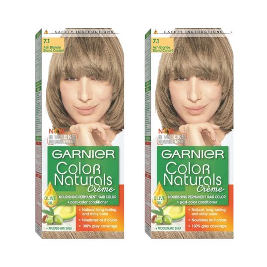 GARNIER COLOR NATURALS 7.1 ASH BLOND TWIN PACK @25%OFF