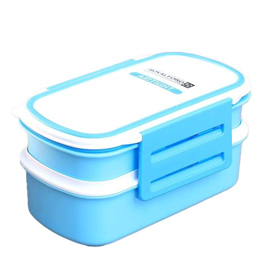 ROYALFORD AIRTIGHT LUNCH BOX WITH 2 LAYER BLUE 1'S