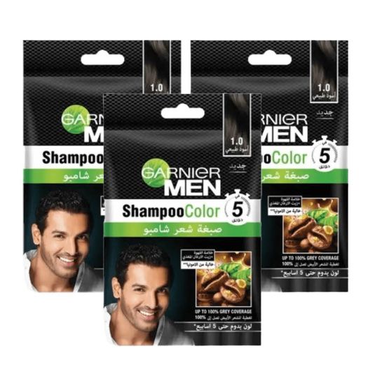 GARNIER COLOR NATURALS MEN SHAMPOO 1 NATURAL BLACK 2+1 FREE