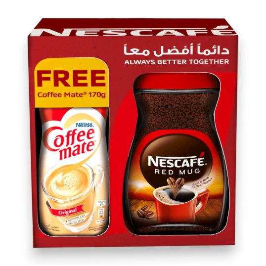 NESCAFE RED MUG 190 GMS + COFFEE MATE 170 GMS FREE