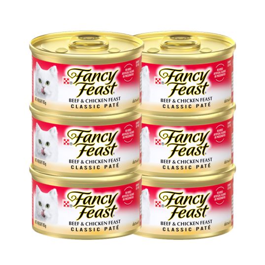 PURINA FANCY FEAST CLASSIC BEEF AND CHICKEN 6X85 GMS