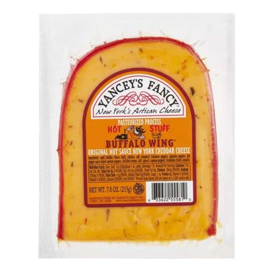 YANCEYS CHEDDAR BUFFALO WING WEDGE 7.6 OZ