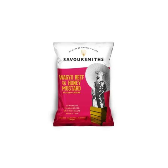 SAVOURSMITHS BEEF MUSTARD CRISPS 150 GMS