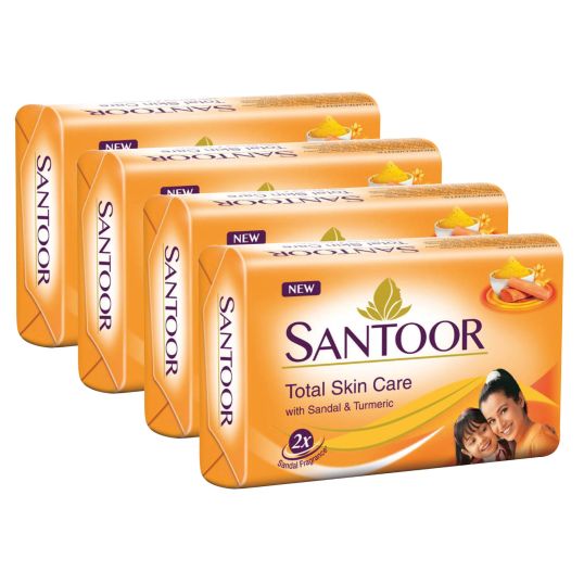 SANTOOR SOAP SANDAL&TURMARIC 175 GMS 3+1 OFFER