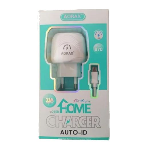 AORAX 2 USB TRAVEL CHARGER HOME CHARGER