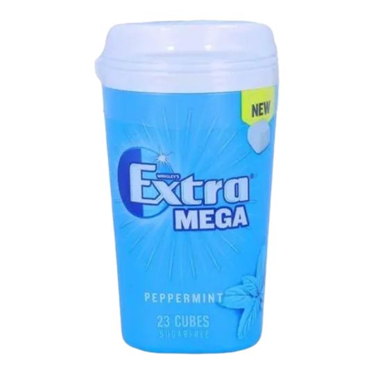 WRIGLEY`S EXTRA PEPPERMINT CUBE MEGA BOTTLE 23S