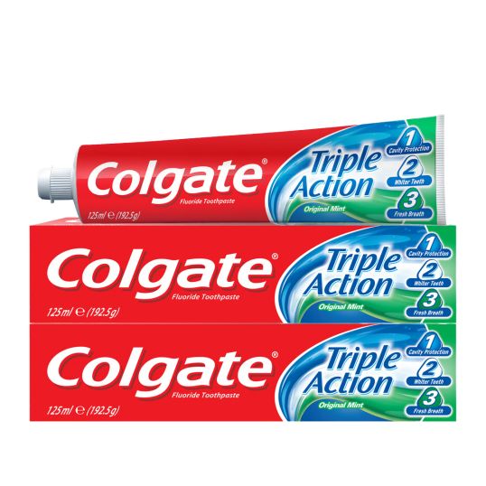 COLGATE TOOTH PASTE TRIPPLE ACTION 2X125 ML