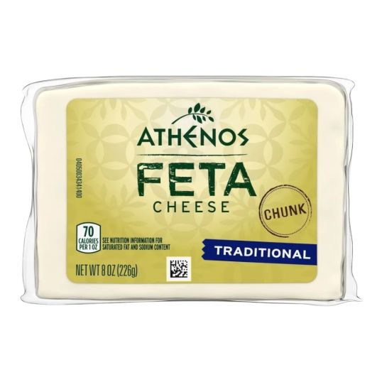 ATHENOS FETA CHUNK TRADITIONAL CHEESE 8 OZ