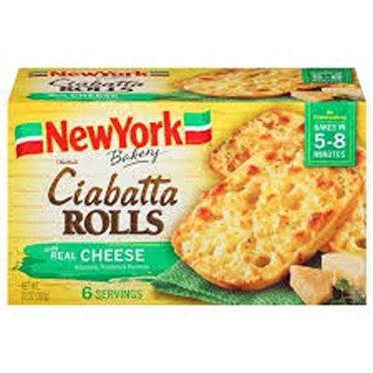 NEWYORK CIABATTA ROLLS CHEESE 10 OZ