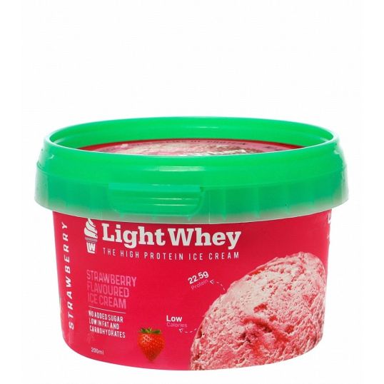 LIGHT WHEY STRAWBERRY ICE CREAM CUP 200 ML