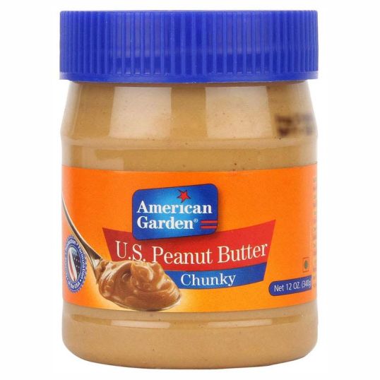 AMERICAN GARDEN CHUNKY PEANUT BUTTER 12 OZ