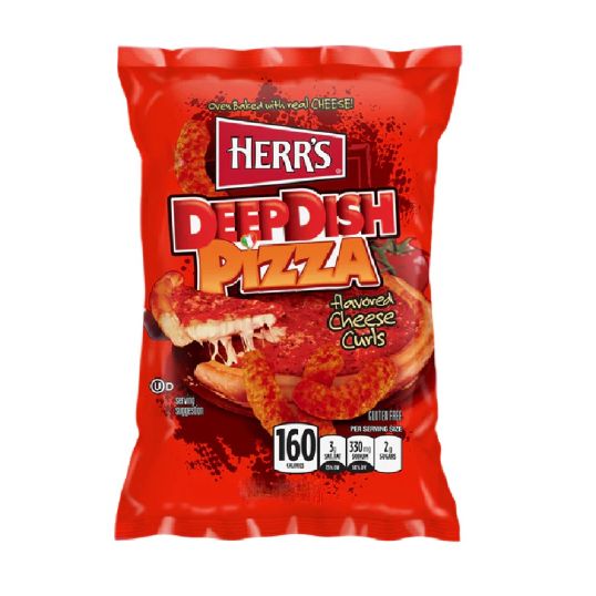 HERRS DEEP DISH PIZZA CHEESE CURLS GLUTEN FREE 6 OZ