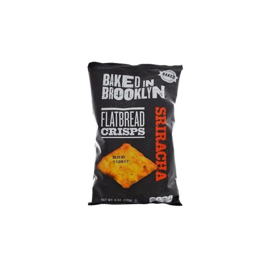BAKED IN BROOKLYN SRIRACHA FLATBREAD CRISPS 6 OZ