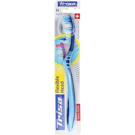 TRISA FLEXIBLE HEAD TOOTHBRUSH HARD 1'S