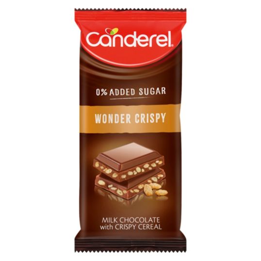 CANDEREL WONDER CRISPY MILK CHOCOLATE 100 GMS