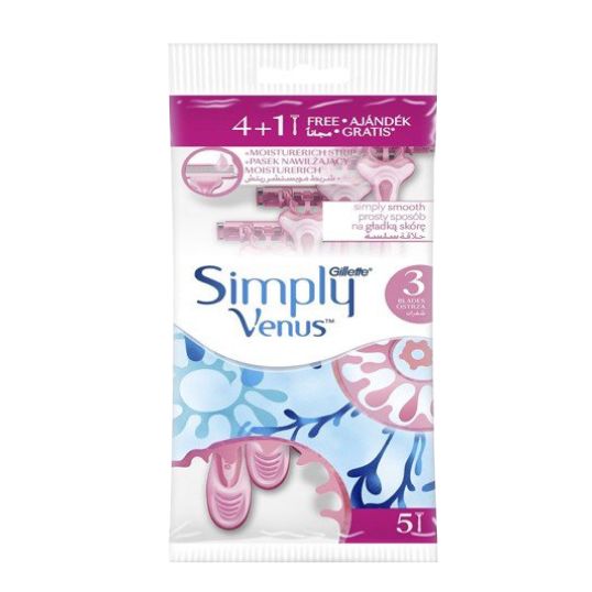GILLETTE SIMPLY VENUS 3 4+1 FREE