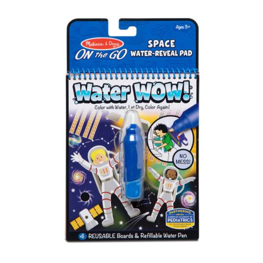 MELISSA & DOUG ON THE GO WATER WOW SPACE REVEAL PAD 30178 3YRS+