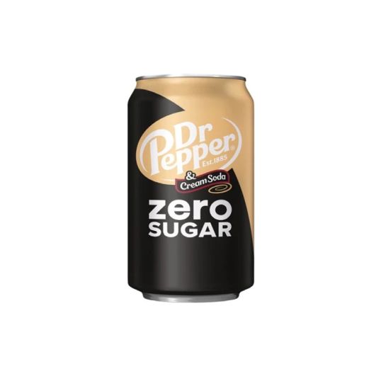 DR. PEPPER Cream Soda Zero Sugar 12 OZ