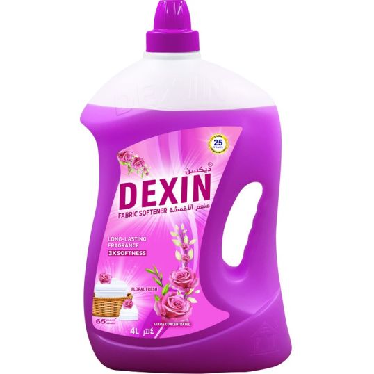 DEXIN FABRIC SOFTNER FLORAL FRESH 4 LTR