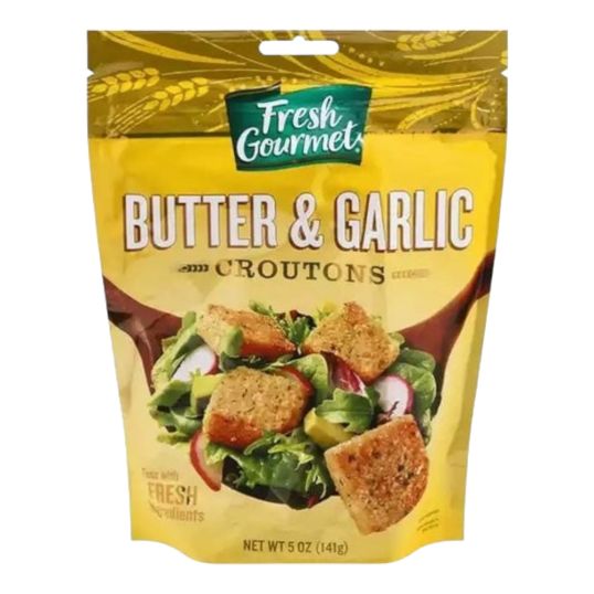 FRESH GOURMET CROUTON BUTTER & GARLIC FLAVOUR 5 OZ