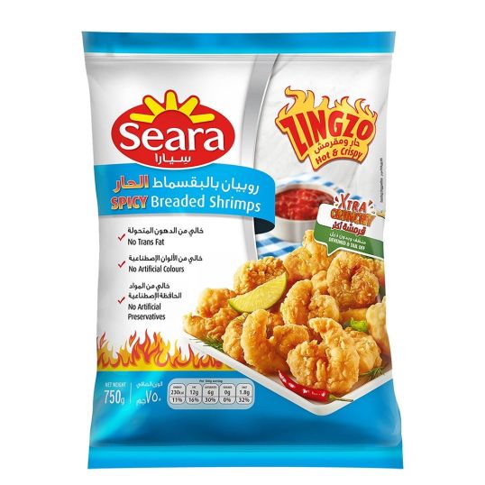 SEARA SPICY BREADED SHRIMPS ZINGZO 750 GMS